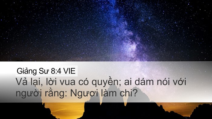 Giảng Sư 8:4 VIE Bible Verse Image