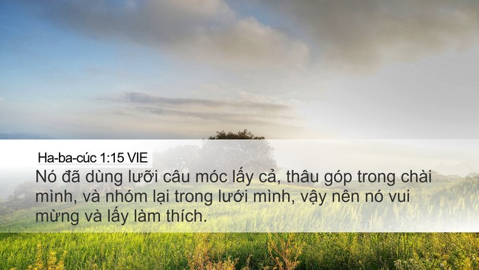 Ha-ba-cúc 1:15 VIE Bible Verse Image