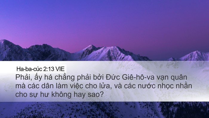 Ha-ba-cúc 2:13 VIE Bible Verse Image