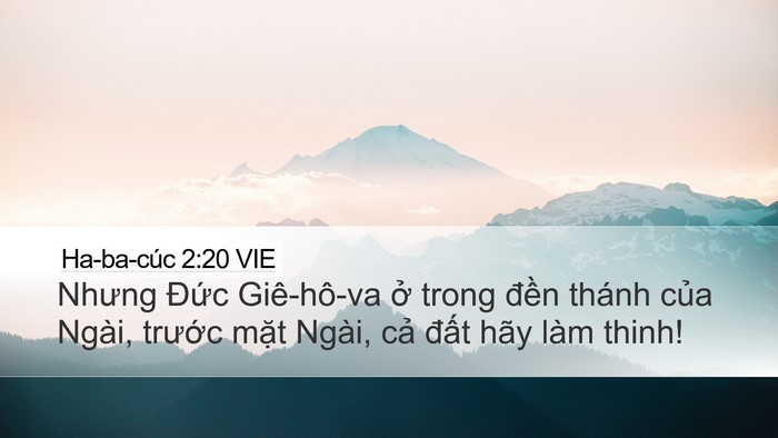 Ha-ba-cúc 2:20 VIE Bible Verse Image
