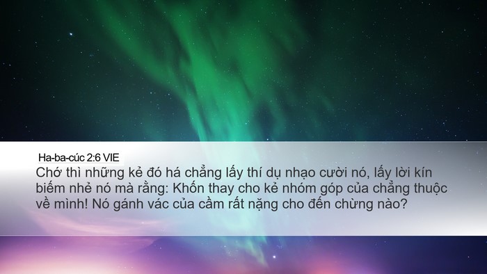 Ha-ba-cúc 2:6 VIE Bible Verse Image