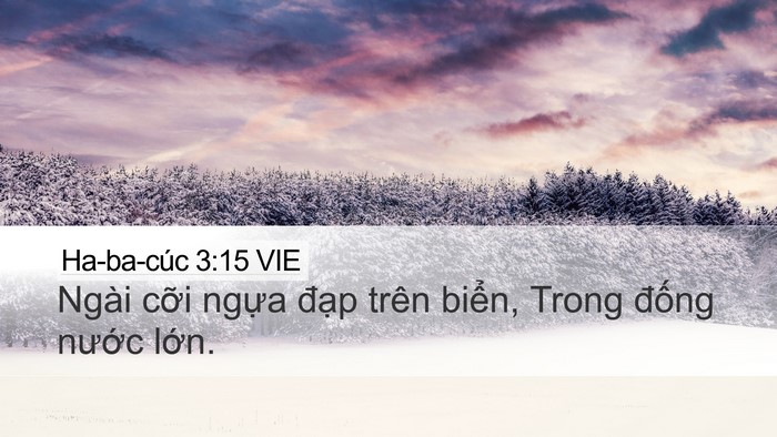 Ha-ba-cúc 3:15 VIE Bible Verse Image