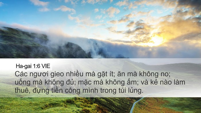 Ha-gai 1:6 VIE Bible Verse Image