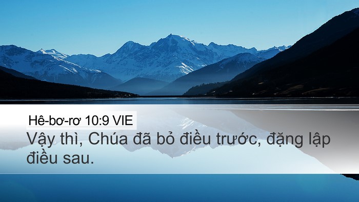Hê-bơ-rơ 10:9 VIE Bible Verse Image