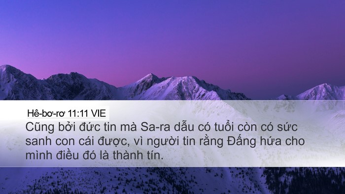 Hê-bơ-rơ 11:11 VIE Bible Verse Image