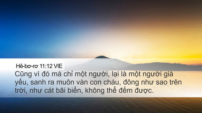 Hê-bơ-rơ 11:12 VIE Bible Verse Image