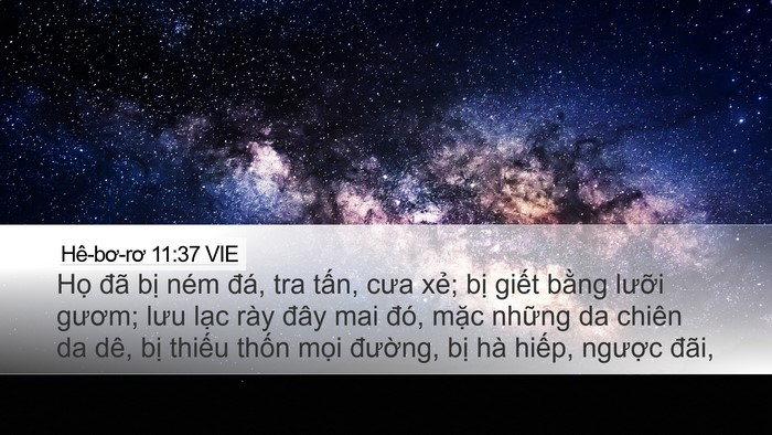 Hê-bơ-rơ 11:37 VIE Bible Verse Image