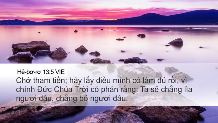 Hê-bơ-rơ 13:5 VIE Bible Verse Image