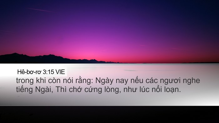 Hê-bơ-rơ 3:15 VIE Bible Verse Image