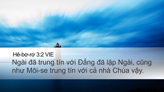 Hê-bơ-rơ 3:2 VIE Bible Verse Image