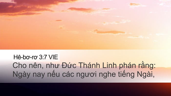 Hê-bơ-rơ 3:7 VIE Bible Verse Image
