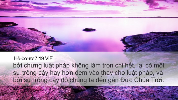 Hê-bơ-rơ 7:19 VIE Bible Verse Image