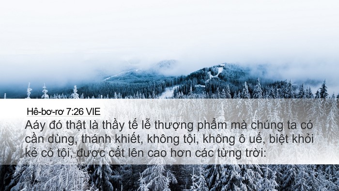 Hê-bơ-rơ 7:26 VIE Bible Verse Image