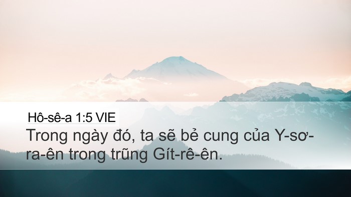 Hô-sê-a 1:5 VIE Bible Verse Image
