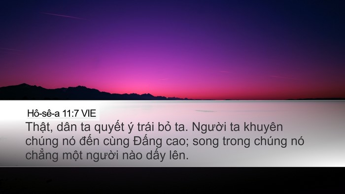 Hô-sê-a 11:7 VIE Bible Verse Image