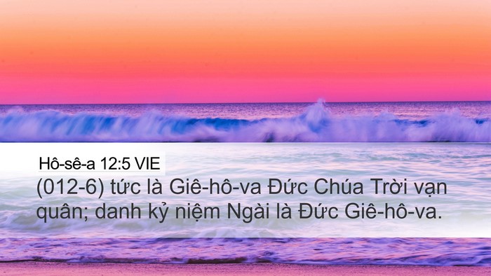 Hô-sê-a 12:5 VIE Bible Verse Image