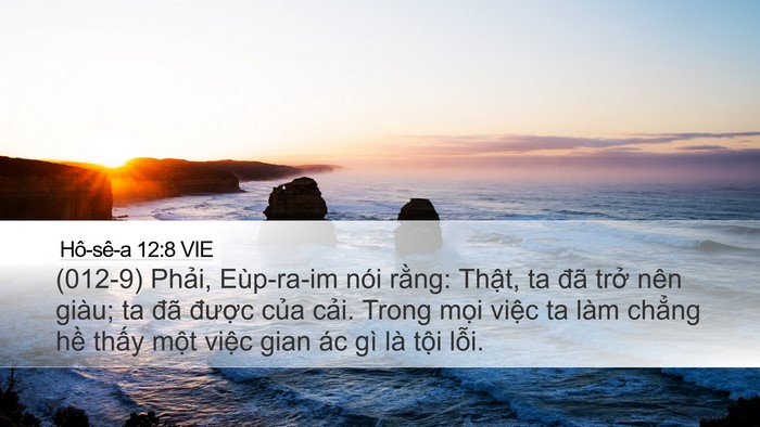 Hô-sê-a 12:8 VIE Bible Verse Image