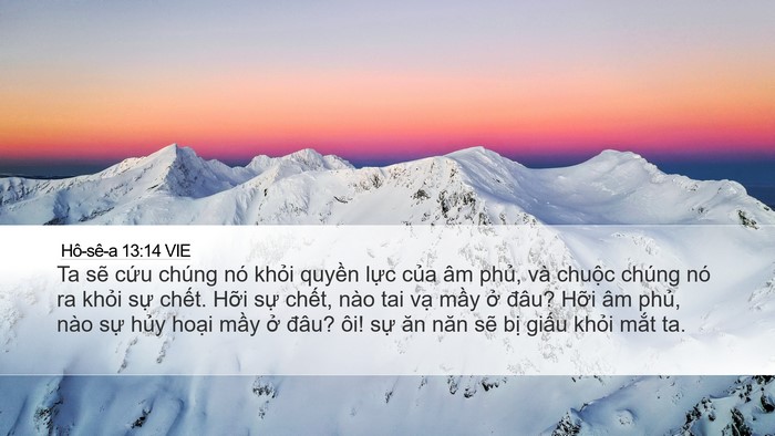 Hô-sê-a 13:14 VIE Bible Verse Image