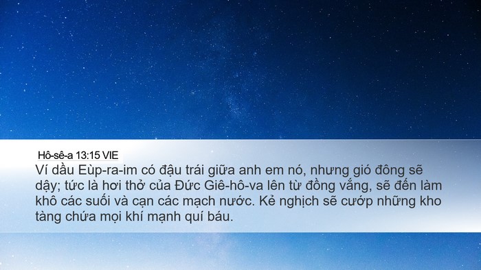 Hô-sê-a 13:15 VIE Bible Verse Image