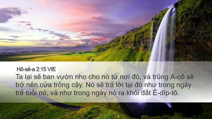 Hô-sê-a 2:15 VIE Bible Verse Image