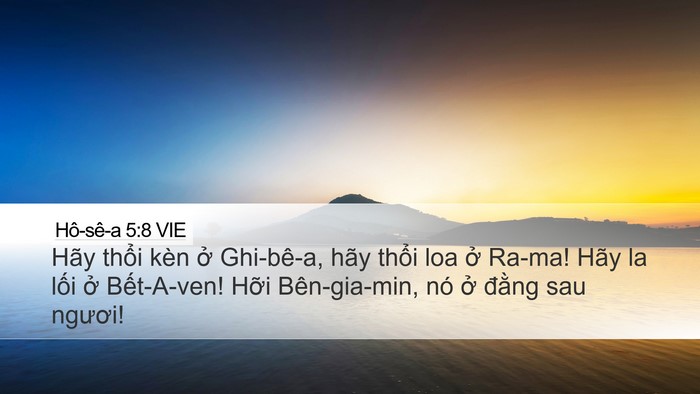 Hô-sê-a 5:8 VIE Bible Verse Image