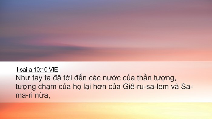 I-sai-a 10:10 VIE Bible Verse Image