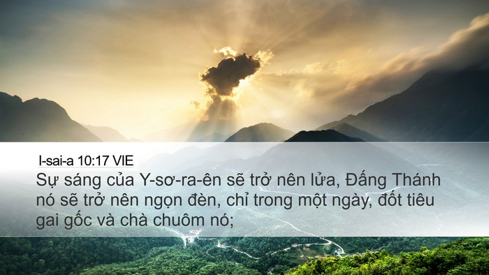 I-sai-a 10:17 VIE Bible Verse Image