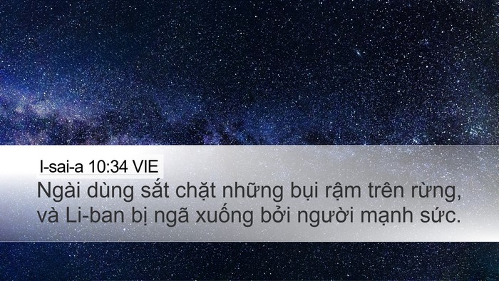 I-sai-a 10:34 VIE Bible Verse Image