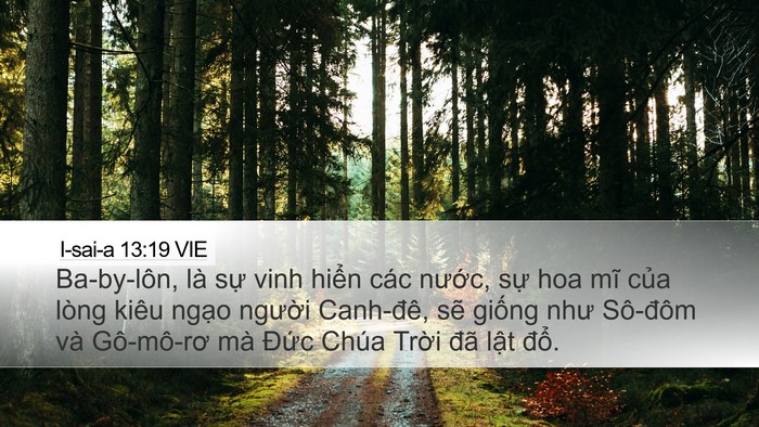 I-sai-a 13:19 VIE Bible Verse Image
