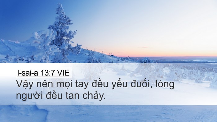 I-sai-a 13:7 VIE Bible Verse Image