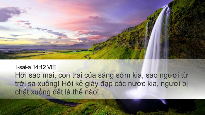 I-sai-a 14:12 VIE Bible Verse Image