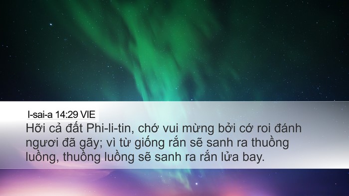 I-sai-a 14:29 VIE Bible Verse Image