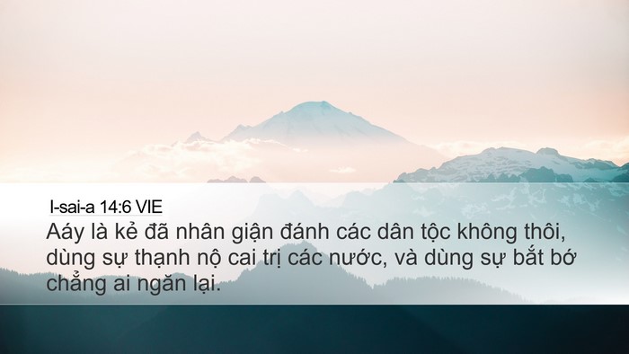 I-sai-a 14:6 VIE Bible Verse Image