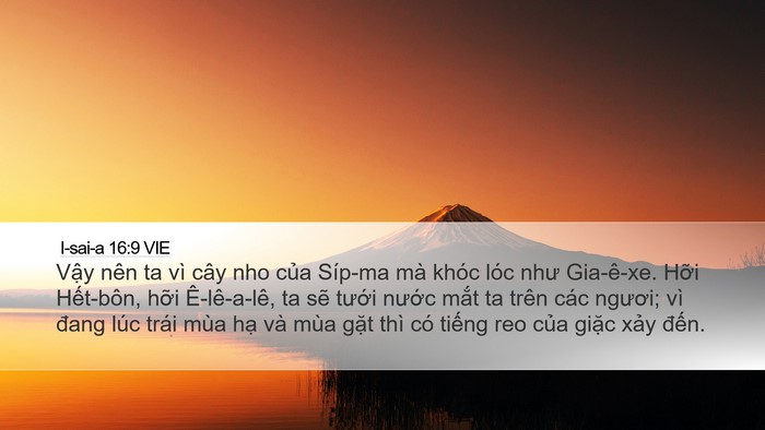 I-sai-a 16:9 VIE Bible Verse Image