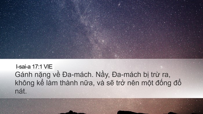 I-sai-a 17:1 VIE Bible Verse Image