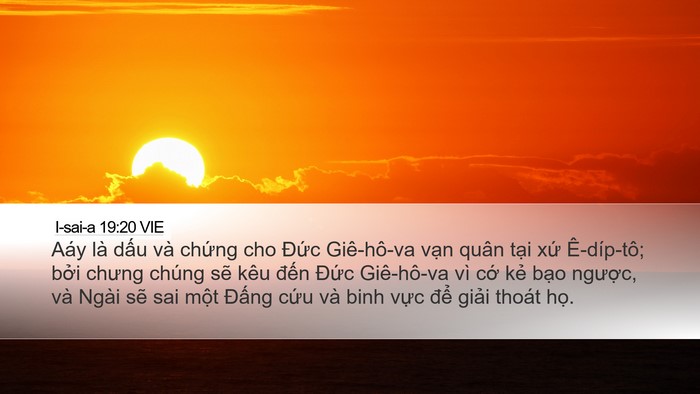 I-sai-a 19:20 VIE Bible Verse Image