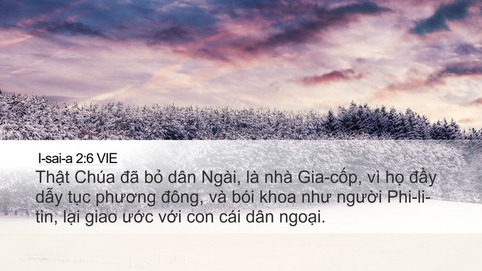 I-sai-a 2:6 VIE Bible Verse Image