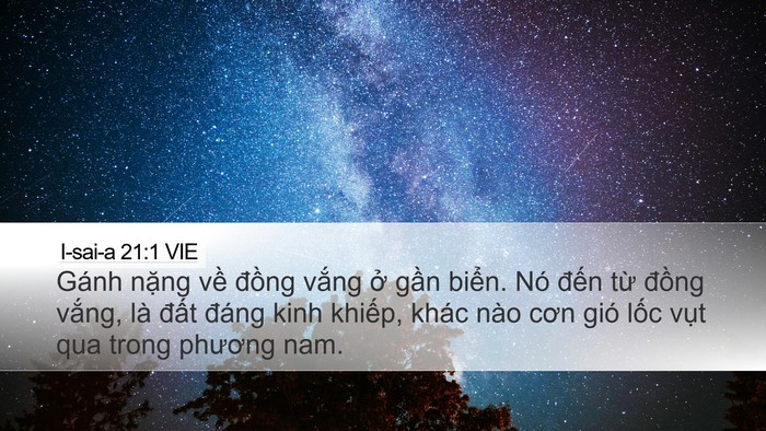I-sai-a 21:1 VIE Bible Verse Image