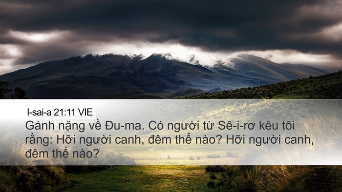 I-sai-a 21:11 VIE Bible Verse Image