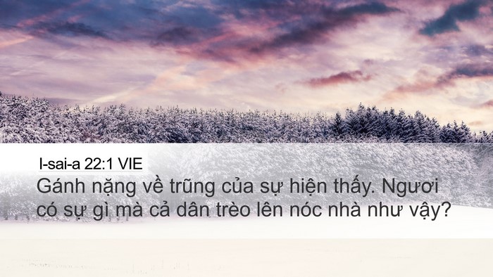 I-sai-a 22:1 VIE Bible Verse Image