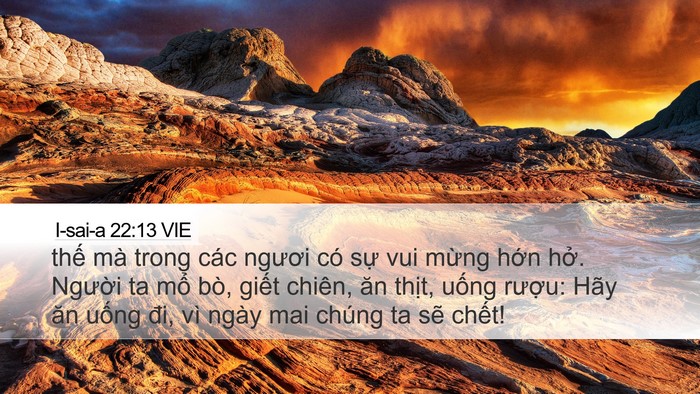 I-sai-a 22:13 VIE Bible Verse Image