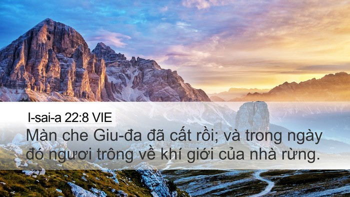 I-sai-a 22:8 VIE Bible Verse Image