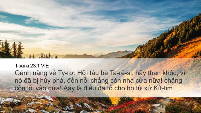 I-sai-a 23:1 VIE Bible Verse Image