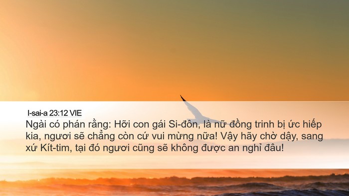 I-sai-a 23:12 VIE Bible Verse Image