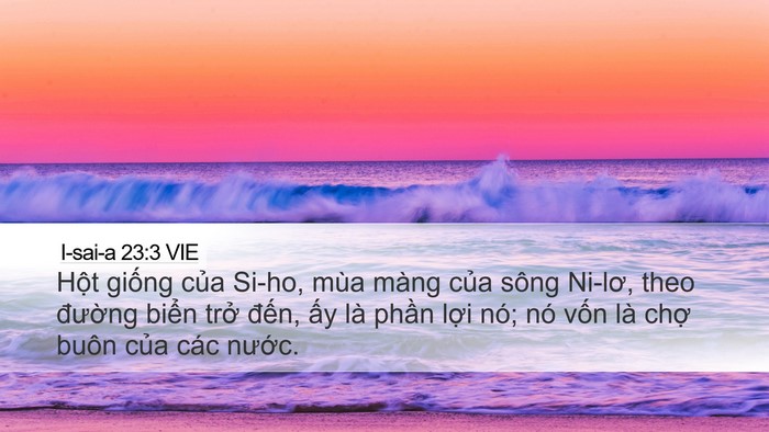 I-sai-a 23:3 VIE Bible Verse Image