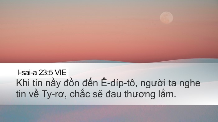 I-sai-a 23:5 VIE Bible Verse Image