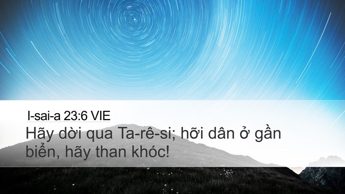 I-sai-a 23:6 VIE Bible Verse Image