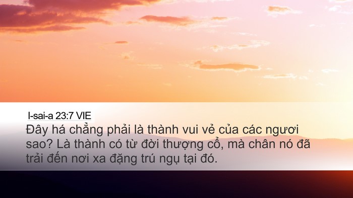 I-sai-a 23:7 VIE Bible Verse Image