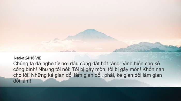 I-sai-a 24:16 VIE Bible Verse Image