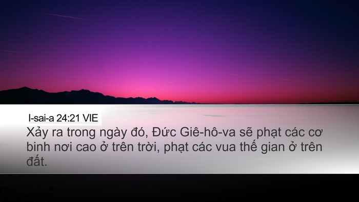I-sai-a 24:21 VIE Bible Verse Image